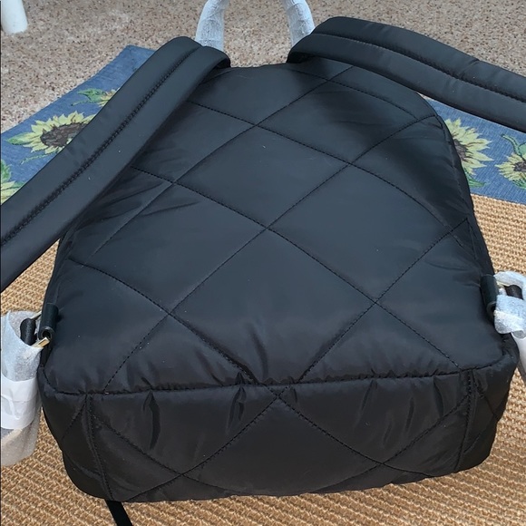 ❌SOLD❌NWT Kate Spade ♠️ Black Quilted Backpack - Picture 7 of 8